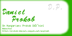 daniel prokob business card